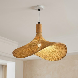 Straw Chandelier Large